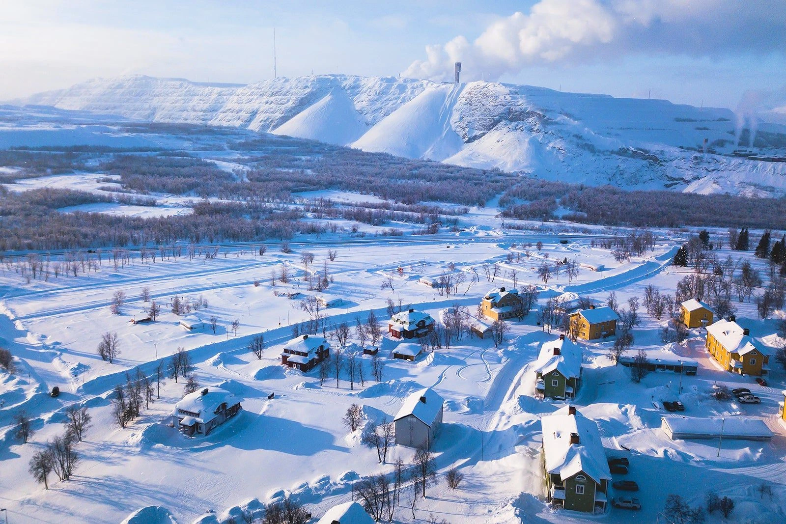 Vy över Kiruna