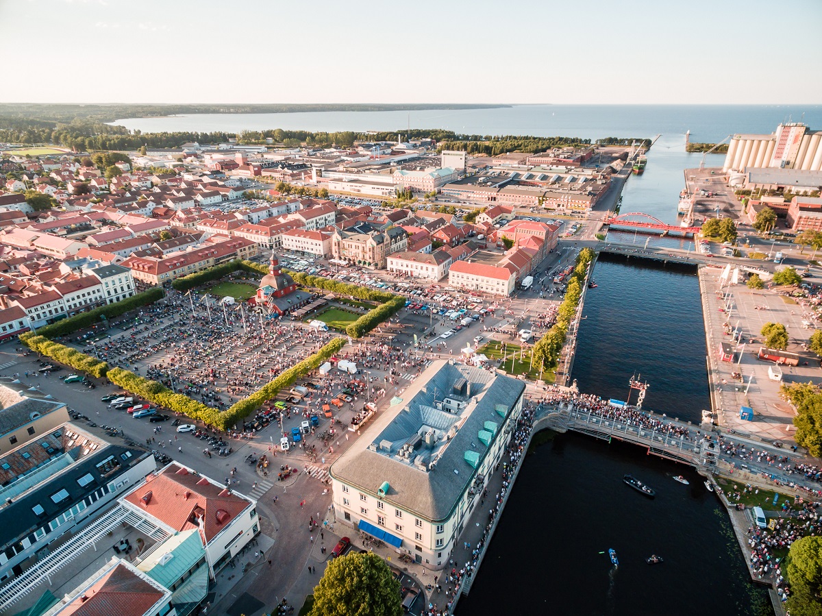 Vy över Lidköping