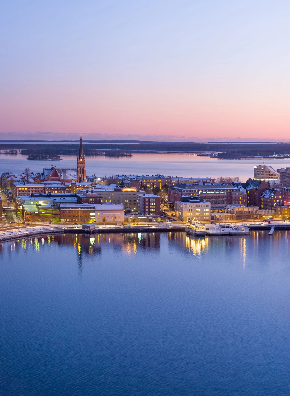 Vy över Luleå