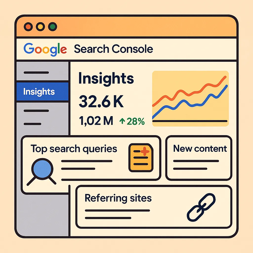 Ny flik i Google Search Console: Insikter